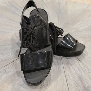 NEW Shelleys London blk Sandals